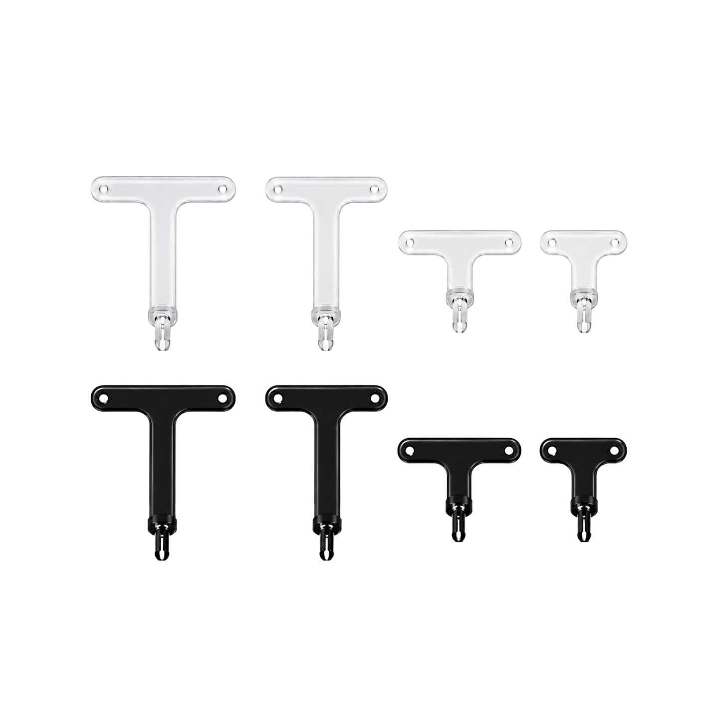 GemLightbox Earring Stand Set (Clear+Black) - 8 pcs